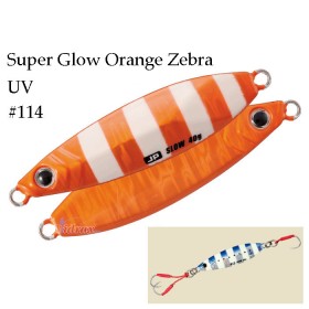 Джиг Jigpara Slow 30 гр JPSLOW-30g Цвят #114 Super Glow Orange Zebra UV - Major Craft